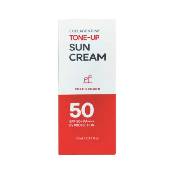Pure Ground Collagen Pink Tone Up Sun Cream SPF50+ – 70ml